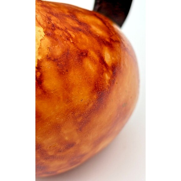 Folk Art Clay Art Pottery Bird Figure w/ Wrought Iron Tail Handcrafted Mexico - Picture 13 of 14